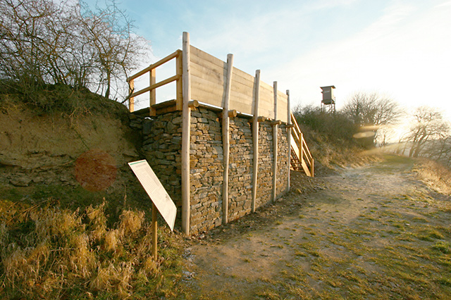 Keltische Pfostenschlitzmauer Oberfell