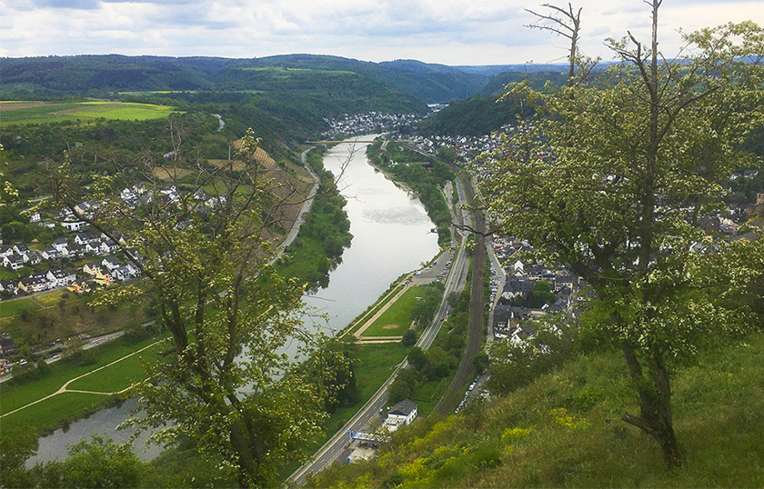 Fantastischer Blick vom Rosenberg Kobern – Bild Gerhard Haag
